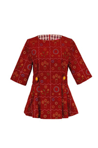 Celia B Sunset Red Top