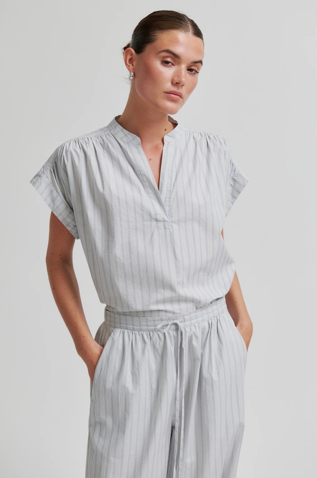 Second Female Sarisa Cashmere Blue Trousers - The Mercantile London