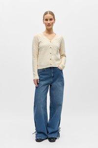Object Noa Birch V-Neck Cardigan - The Mercantile London