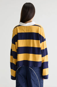 Bellerose Felito Captain And Yellow Stripe Polo Top