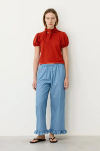 Diarte Norte Light Denim Trousers - The Mercantile London