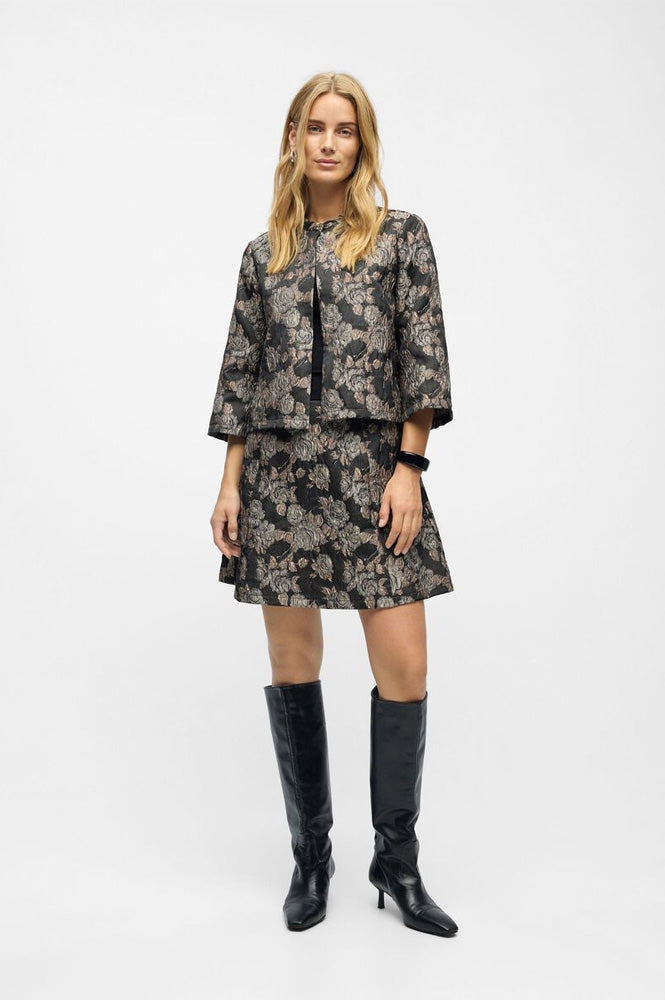 Object Juna Floral Jacquard Jacket - The Mercantile London