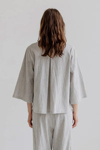 Project AJ117 Sally Indigo Stripe Jacket - The Mercantile London