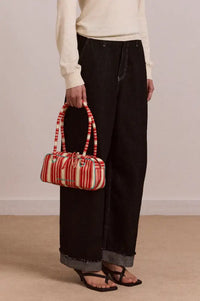 Damson Madder Renne Cherry Deck Chair Stripe Bowler Bag - The Mercantile London