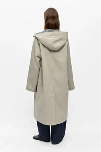 Object Holly Grey Checked & Beige Reversible Trench Coat