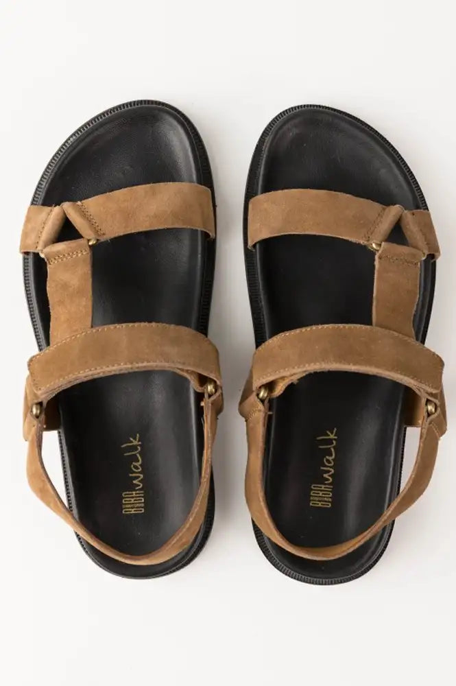 Biba Rivington Tan Suede Sandals