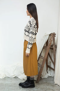 Beaumont Organic Sugi-Sue Ecru Marl Cardigan - The Mercantile London