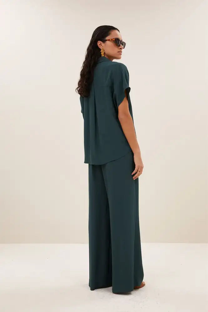 By-Bar Barley Dried Basil Viscose Blouse