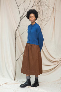 Beaumont Organic Sugi Ink Blue Knitted Cardigan - The Mercantile London