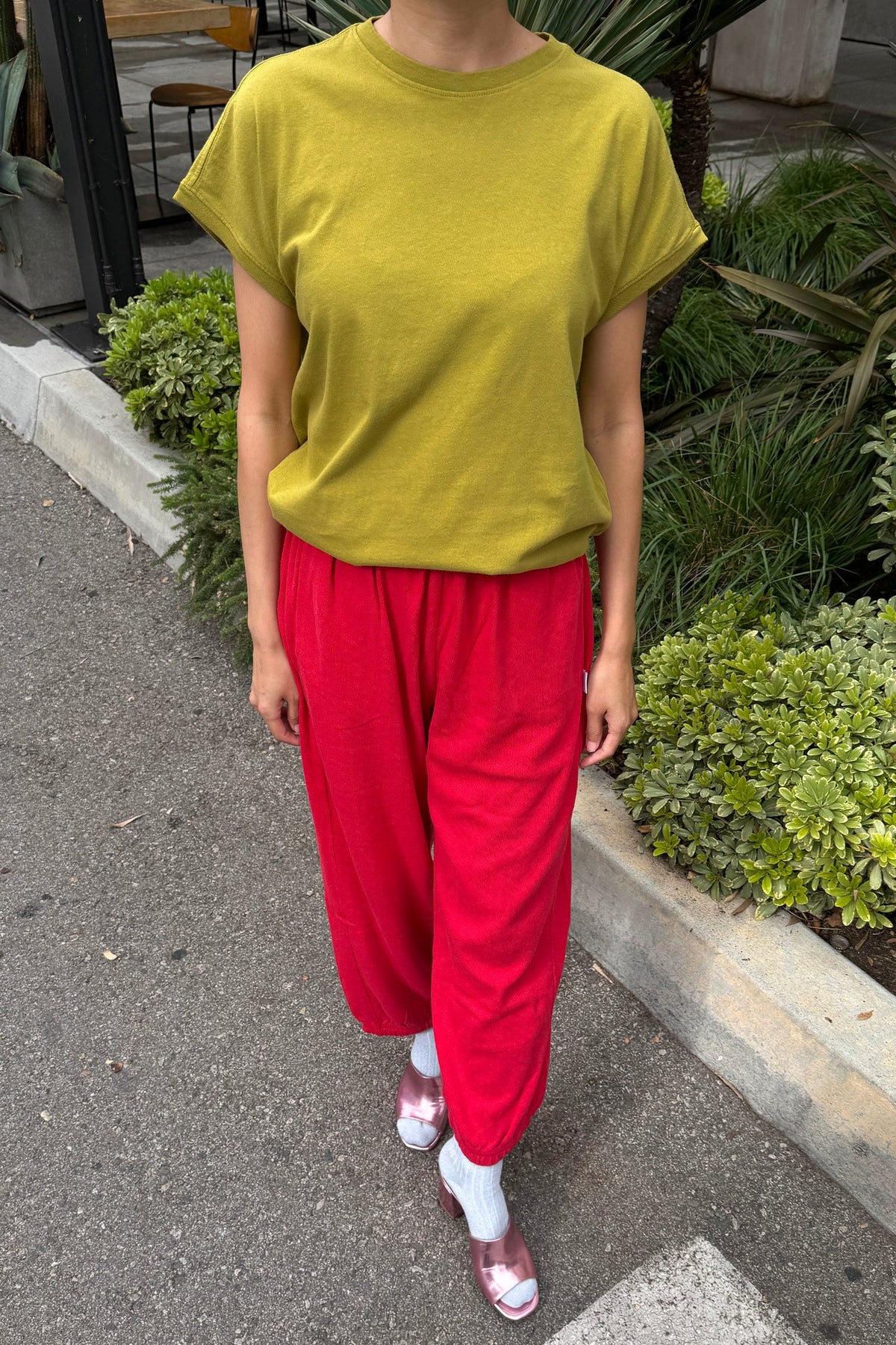 Le Bon Shoppe Ease Golden Olive Tee