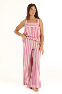 Tanavana Rio Pink Hamptons Stripe Top - The Mercantile London