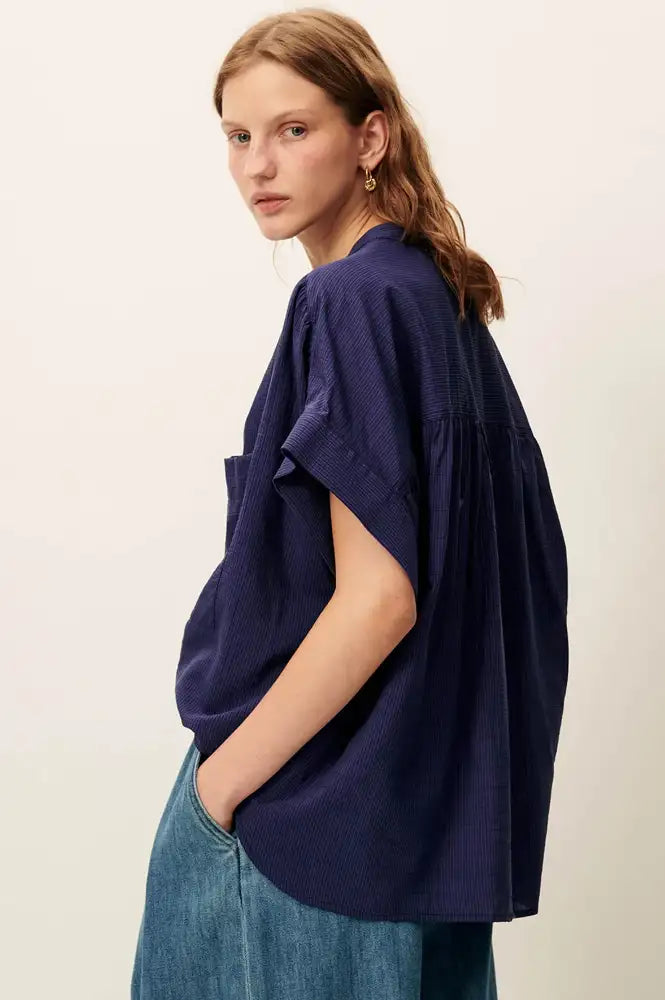 Sessùn Camille Blue Emilienne Blouse - The Mercantile London