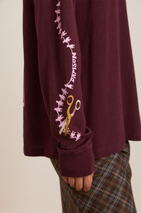 Damson Madder Fig Paper Cut Long-Sleeve T-Shirt