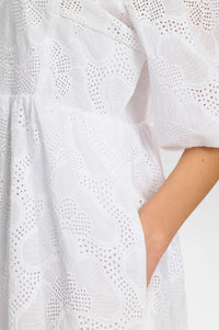 Numph Hensley Bright White Dress - The Mercantile London