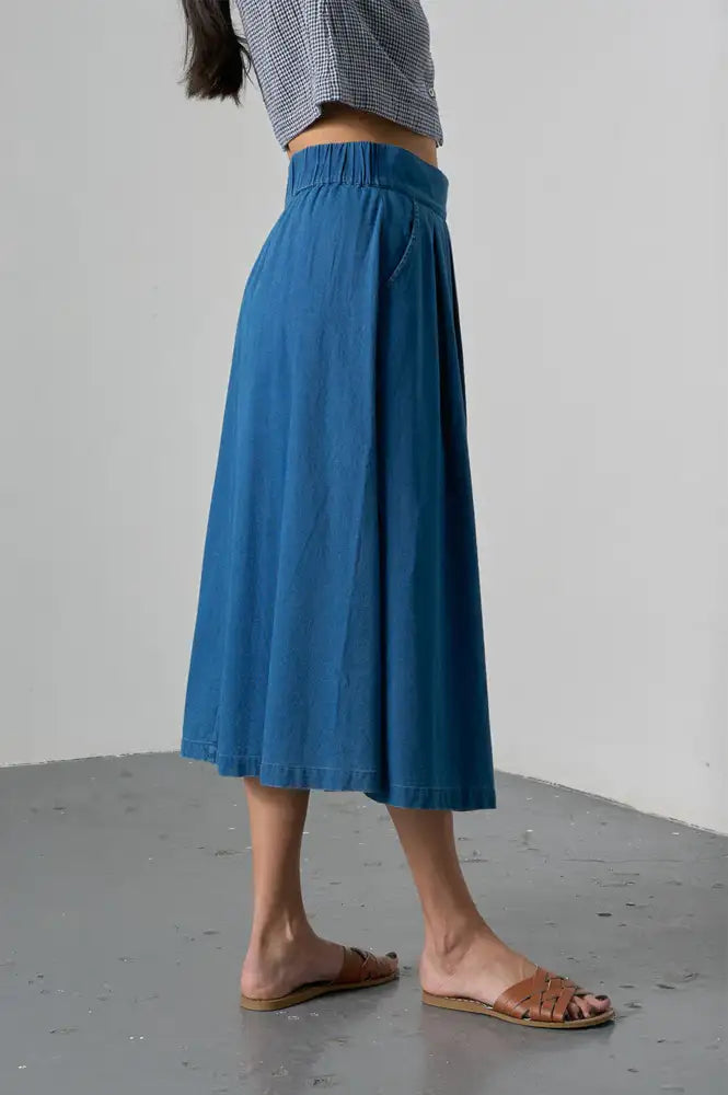 Bibico Wander Indigo Denim Skirt - The Mercantile London