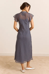 Damson Madder Hudson Blue Willow Gingham Dress