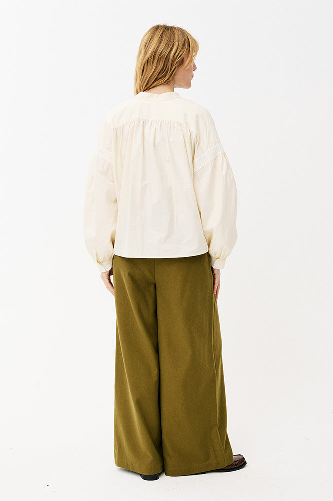 Maison Anana Phybie Khaki Trousers - The Mercantile London