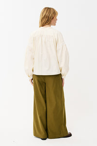 Maison Anana Phybie Khaki Trousers - The Mercantile London