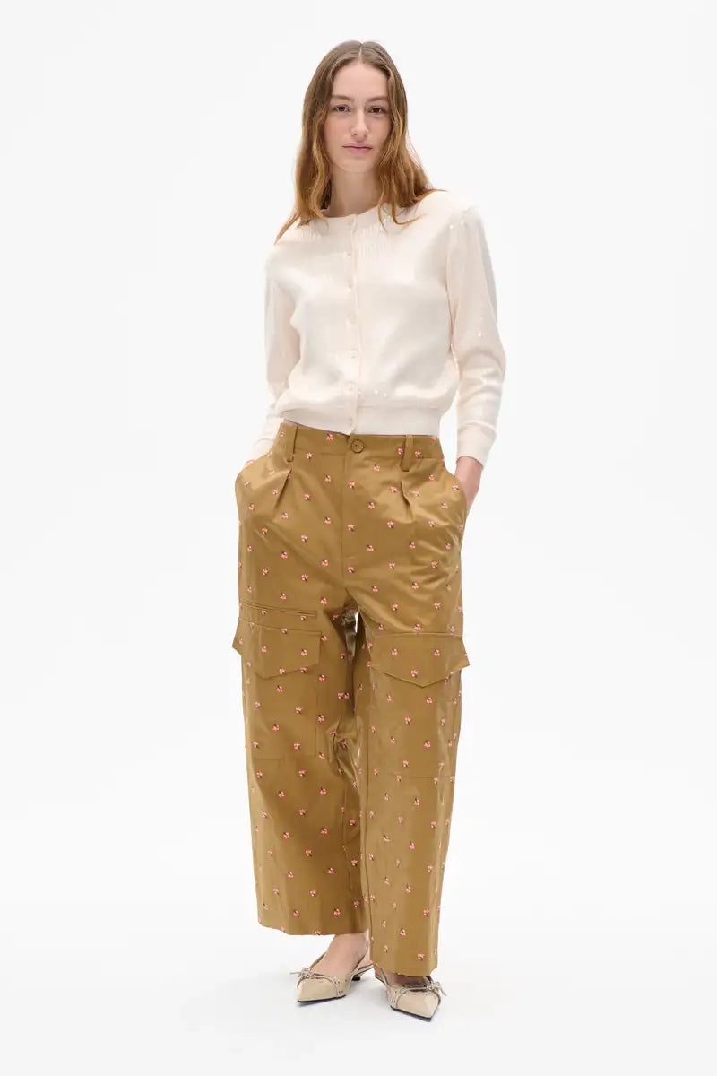 Baum Und Pferdgarten Caylee Parchment Sequin Cardigan - The Mercantile London