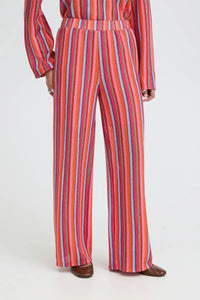 ICHI Libella Multi Stripe Pants - The Mercantile London