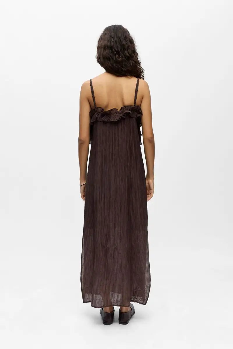 Object Lyne Seal Brown Dress - The Mercantile London