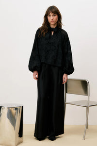 FRNCH Estefan Black Blouse - The Mercantile London