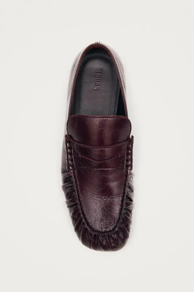 Alohas Aven Rift Burgundy Leather Loafers
