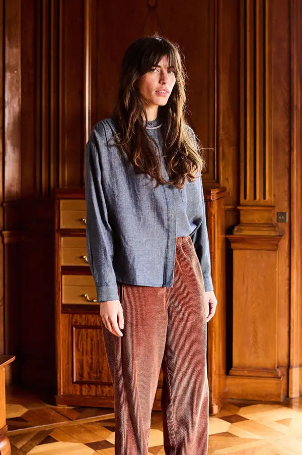 A.P Denim Blue Blouse