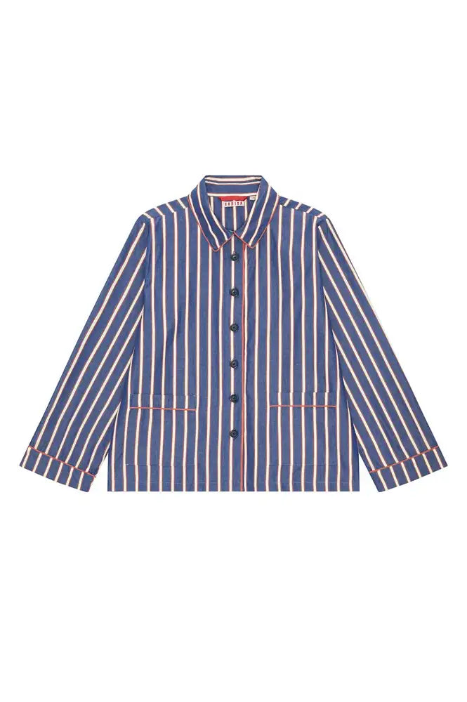 Habiba Marmie Japan Blue Quilted Stripe Jacket