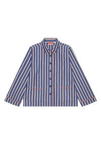 Habiba Marmie Japan Blue Quilted Stripe Jacket