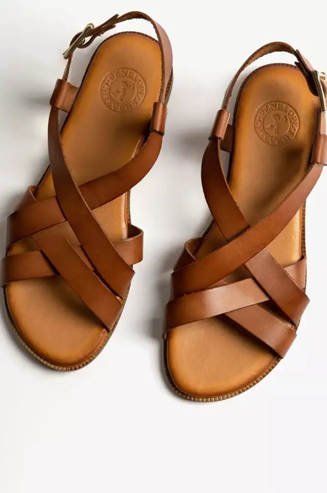Penelope Chilvers Buttercup Tan Leather Sandals - The Mercantile London