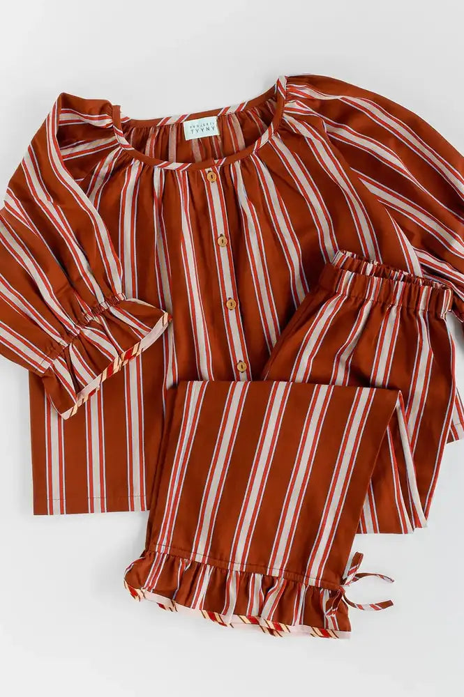 Projektityyny Cocoa Berry Pop Striped Blouse