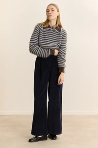 Garance Dolores Blue Striped Jumper