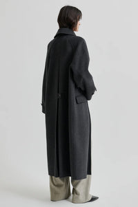 Second Female Walance Dark Grey Melange Coat - The Mercantile London
