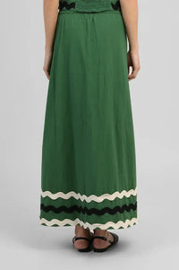 An'ge Roline Green Ric Rac Skirt