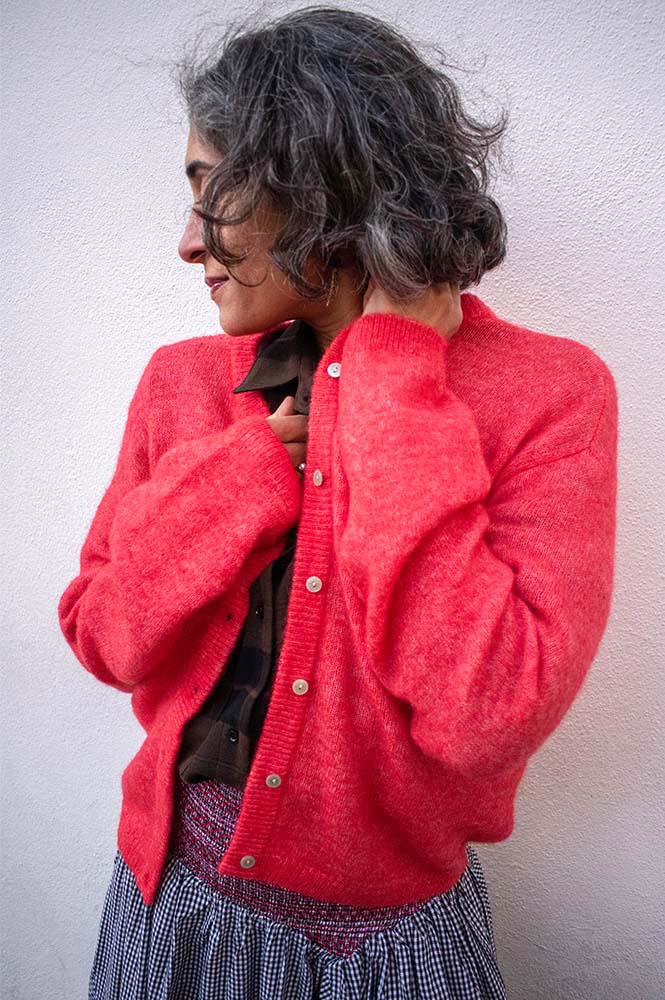 Object Agate Poinsettia Cardigan - The Mercantile London