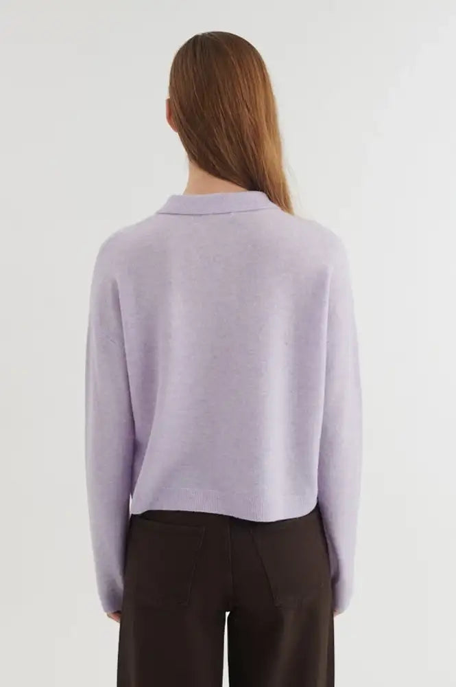 Basic Apparel Violet Tulip Knitted Polo