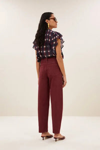 By-Bar Begum Wine Jeans
