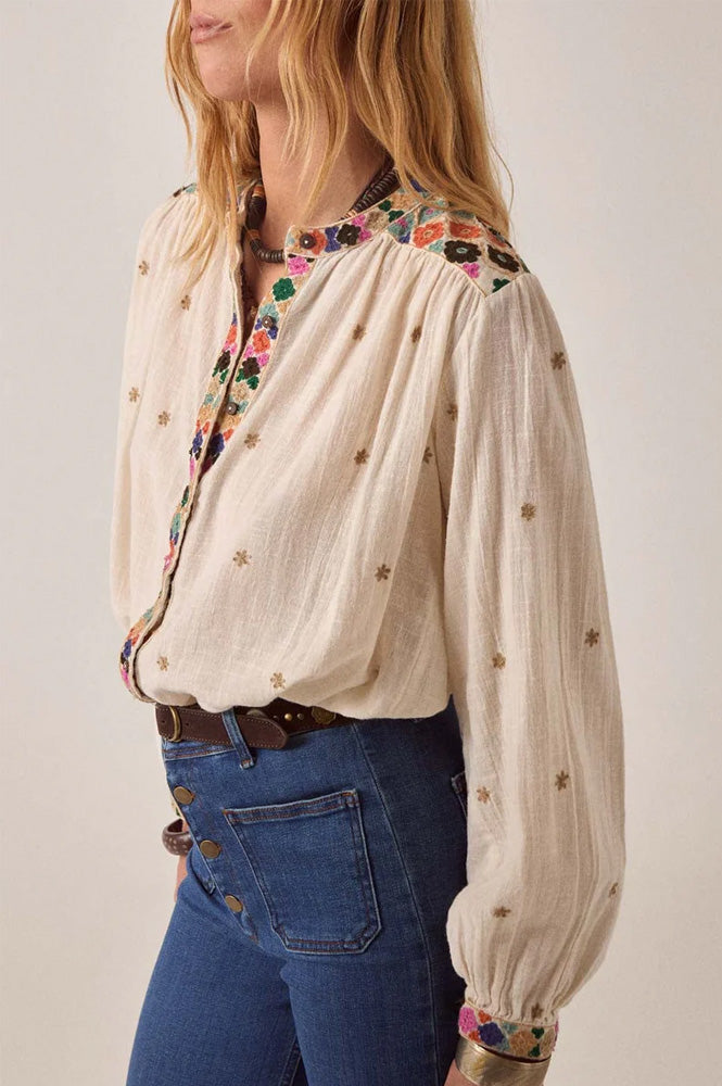 Maison Hotel Cleo Udaipur Embroidered Blouse - The Mercantile London