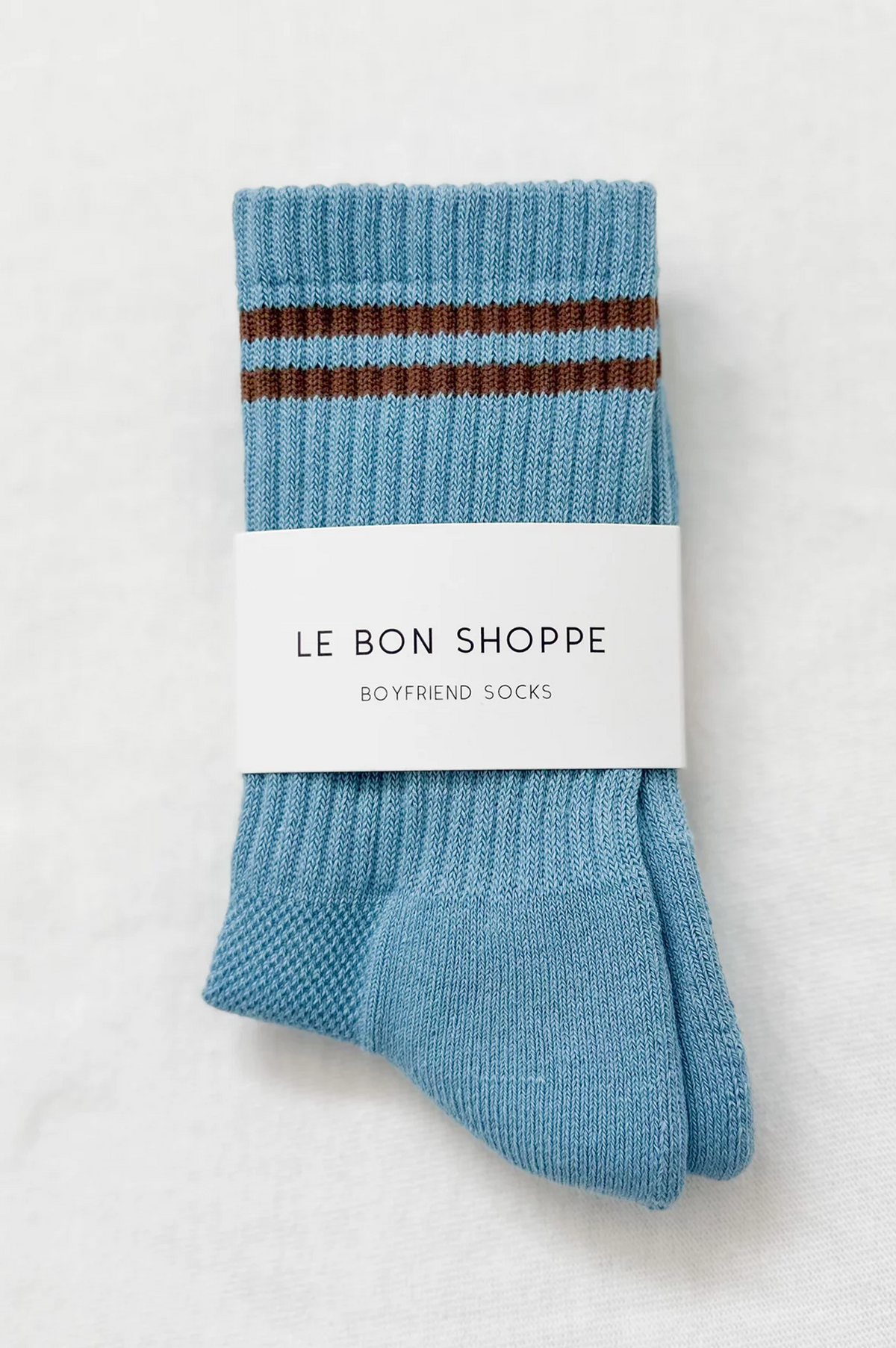 Le Bon Shoppe Boyfriend Powder Blue Socks - The Mercantile London