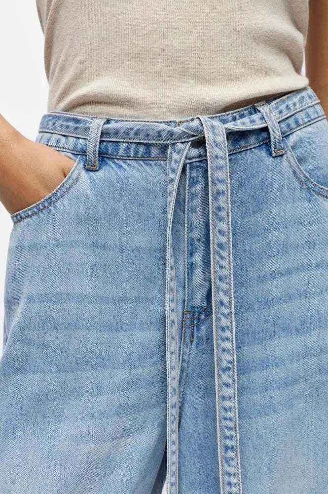 Object Lara Light Blue Denim Jogger Trousers