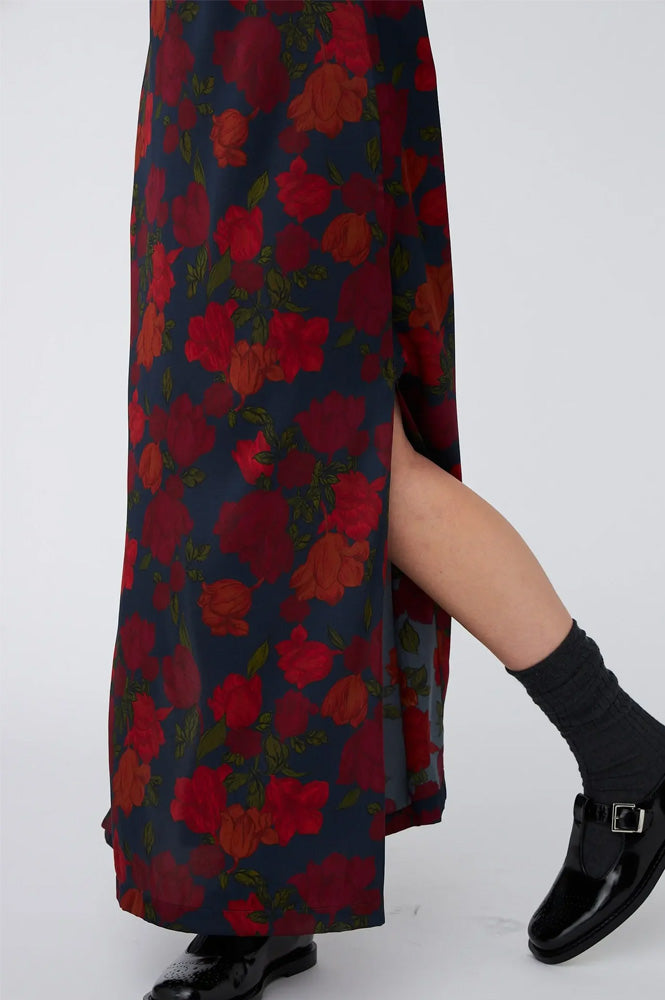 Stella Nova Flower Forest Silk Maxi Dress - The Mercantile London