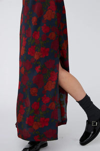 Stella Nova Flower Forest Silk Maxi Dress - The Mercantile London