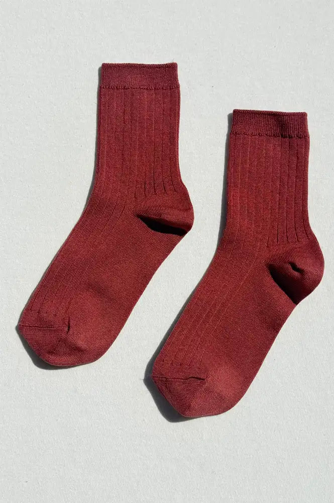 Le Bon Shoppe Her Terracotta Socks - The Mercantile London