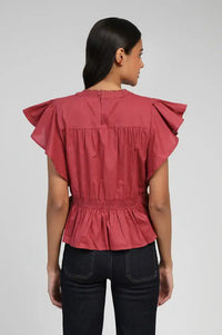An'ge Salekina Terracotta Blouse - The Mercantile London