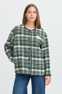 ICHI Johanna Pineneedle Checkered Jacket