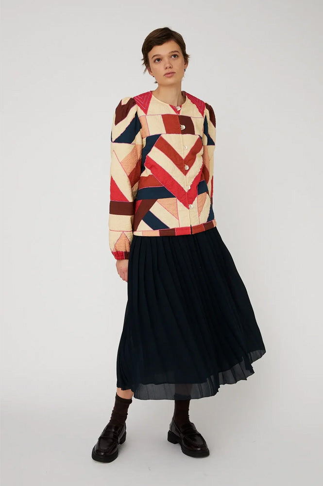Stella Nova Patchwork Cotton Quilted Jacket - The Mercantile London