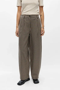 Object Senna Hummus Check Barrel Leg Trousers