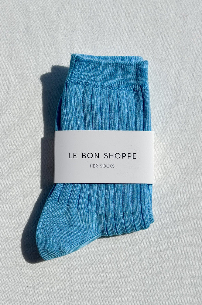 Le Bon Shoppe Her Blue Water Socks