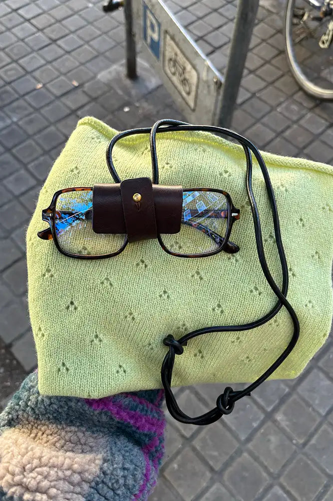 Kate Sheridan Date Leather Glasses Lanyard
